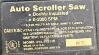 Sears Craftsman Auto Scroller Saw 315.172110, 1/3 HP, 0-3,000 SPM, with Case (tested, works) - 3