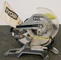 (XB) Ryobi 10-in Compound Miter Saw Single Bevel, Corded, Dust Bag, Blade Guard Included - 2