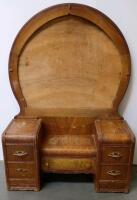 Art Deco Vanity Dresser, 6 Drawers, Circa 1930s-1940s, Original Finish
