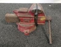 Desmond Simplex No. 350 Bench Vise, 3.5" Jaw Width, Swivel Base, Made in USA (Shelf BX) - 4