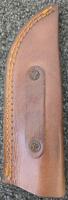 Fixed-Blade Hunting Knife, Gut Hook, Multicolor Wood Handle, Leather Sheath Included - 3