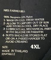 NRS Farmer Bill 4XL Neoprene Wetsuit with Reinforced Knees & Boots (XA) - 7