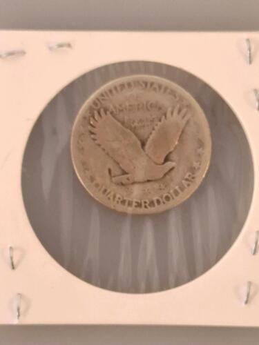 1929 Standing Liberty Quarter, 90% Silver, Circulated, No Mint Mark, 24.3MM