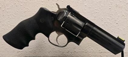 Ruger GP100 .357 Magnum Revolver, 4.2" Blued, Hogue Grip, Sidekick Holster, Serial 171-25506
