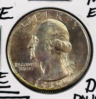 1939-D Washington Quarter, Denver Mint, Key Date, Die Polishing Error, Silver, MS68 Claimed - 2
