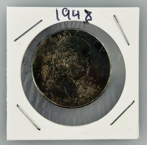 1948 Washington Quarter, 90% Silver, 6.25g, 24.3mm Diameter
