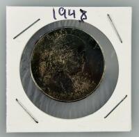 1948 Washington Quarter, 90% Silver, 6.25g, 24.3mm Diameter