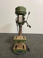 Central Machinery SKU#7242 Benchtop Drill Press, 1/2" Chuck, 5-Speed, 1/3 HP, Serial 95113865, working condition