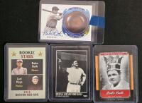 Babe Ruth Collectible Baseball Cards- Metal Impressions Tin W/ 5 Cards, Upper Deck Legends, Rookie Stars And More - 3
