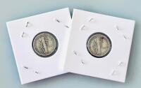 1939 & 1944 Mercury Dimes USA, 90% Silver, Winged Liberty Head - 4