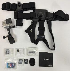 GoPro HERO3+ Silver Edition Bundle, Harness, Mounts, microSD Cards, Accessories, Manuals