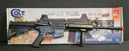 Colt M4-A1 R.I.S. Spring-Powered Airsoft Rifle with Accessories