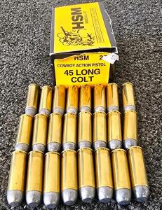 HSM Cowboy Action .45 Colt 200gr Lead Ammo, 24 Rounds, Open Box