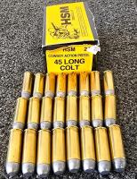 HSM Cowboy Action .45 Colt 200gr Lead Ammo, 24 Rounds, Open Box