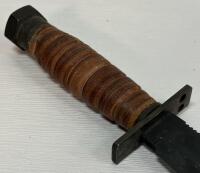 1984 Camillus MIL-K-8662E Air Force Survival Knife, Leather Sheath, Norton Pike Stone, USA - 3