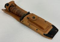 1984 Camillus MIL-K-8662E Air Force Survival Knife, Leather Sheath, Norton Pike Stone, USA - 5