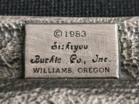 1983 Siskiyou Alaska 25 Years Statehood Pewter Belt Buckle, Limited Edition 1033/5000 - 5