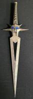 Fantasy Face Dagger with Blue Gem Eyes, Stainless Steel Blade, China, Decorative Collectible
