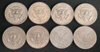 Kennedy Half Dollar Collection - 8 Coins, 1971&ndash;2000 Circulated, Copper-Nickel Clad, 50&cent; U.S. Coins - 2