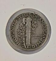 1942-D and 1943-S Mercury Dimes, 90% Silver, Circulated, Denver & San Francisco Mintmarks - 3