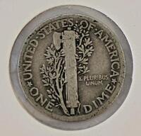 1934 & 1944-D Mercury Dimes, 90% Silver, U.S. Coins, Philadelphia & Denver Mints - 3