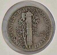 1943-D and 1944-S Mercury Dimes, 90% Silver, Circulated, US Mint Collectible Coins - 3