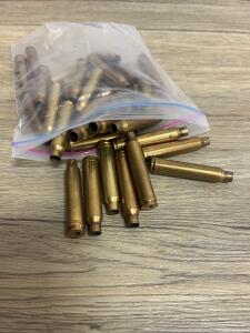 Winchester .300 Win Mag Fired Brass Casings, Approx. 35 Pieces, Ziplock Bag
