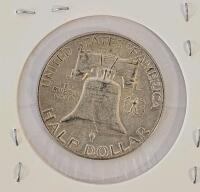 1963 Franklin Half Dollar, 90% Silver, Circulated, Philadelphia Mint - 3
