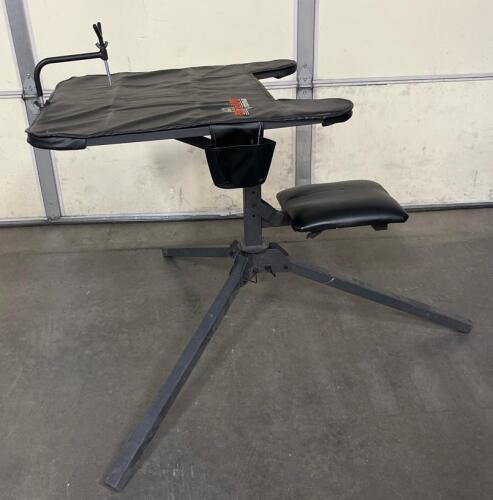 Big Game Treestands Portable Shooting Bench with Adjustable Seat and Padded Gun Rest