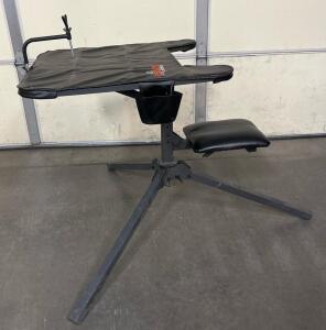 Big Game Treestands Portable Shooting Bench with Adjustable Seat and Padded Gun Rest