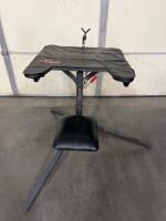 Big Game Treestands Portable Shooting Bench with Adjustable Seat and Padded Gun Rest - 2