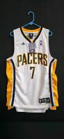 Adidas NBA Swingman Indiana Pacers Jermaine O'Neal #7 Jersey, White, Medium, Length +2
