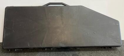 Black Hard-Sided Plastic Rifle Case, Fits Firearms Up To 50&rdquo;, 52&rdquo; Exterior, 4 Latches, Handle