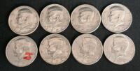 Kennedy Half Dollar Lot &ndash; 8 Coins (1971&ndash;1980), Circulated, U.S.