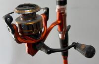 Berkley Lightning Rod Shock 6'6" Medium Spinning Rod with Lew's Mach Crush MCR300A Reel - 3
