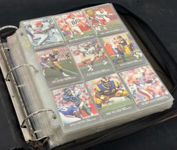 NFL Football Card Binder Collection, 1987&ndash;1995, 150+ Cards, Signed Todd Lyght & Jerry Robinson