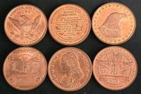 Collectible Copper Bullion Rounds, .999 Fine, 1 AVDP Ounce, Assorted Patriotic/Wildlife Designs - 2