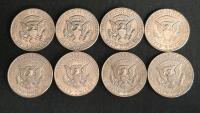 Kennedy Half Dollar Coins Lot (1972&ndash;1995), 8 Pieces, Circulated, Copper-Nickel, U.S. Mint - 2