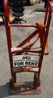 U-Haul Appliance Hand Truck, 700 lb Capacity, Steel Frame, 8" Wheels, Orange Strap Included