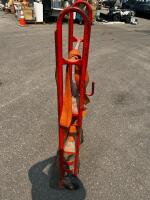 U-Haul Appliance Hand Truck, 700 lb Capacity, Steel Frame, 8" Wheels, Orange Strap Included - 3