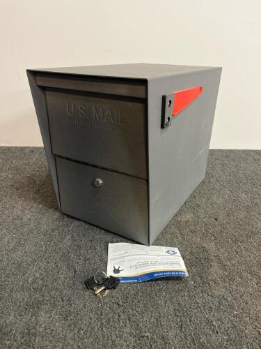 Heavy-Duty Locking Mailbox, Galvanized Steel, Large Capacity, USPS Approved