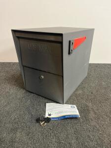 Heavy-Duty Locking Mailbox, Galvanized Steel, Large Capacity, USPS Approved