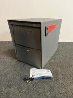 Heavy-Duty Locking Mailbox, Galvanized Steel, Large Capacity, USPS Approved