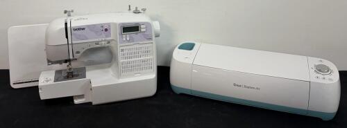 Brother SQ9050 Sewing & Quilting Machine and Cricut Explore Air Cutting Machine with Accessories both seem to function