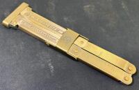 RZM SS Streifendienst Brass Switchblade Knife, M7/66/34/SS Marked, German WWII Style (German Replica Knife) - 4