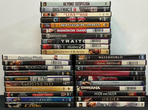 Lot of 30 DVD Movies - Action, Sci-Fi, Drama, Director's Cut Editions, Ex-Library, Mixed Studios