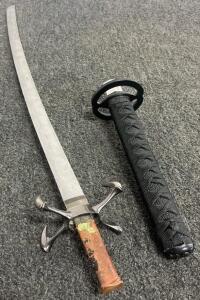Katana-Style Sword With Removable Handle, Hybrid Design, Serial Number S038445