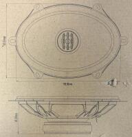 MTX Audio Thunder68 6"x8" 2-Way Coaxial Car Speakers, 120W Peak, 4 Ohm, Pair - 6