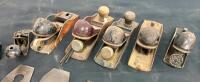 Mixed Lot of 6 Block Planes, 11 Plane Irons, 3 Welding C-Clamps, Crosby Hook & Tools - 2