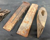Mixed Lot of 6 Block Planes, 11 Plane Irons, 3 Welding C-Clamps, Crosby Hook & Tools - 3